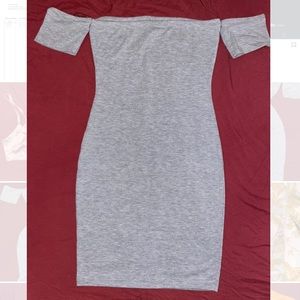 Gray Fashion Nova Sleeved Mini Dress!!